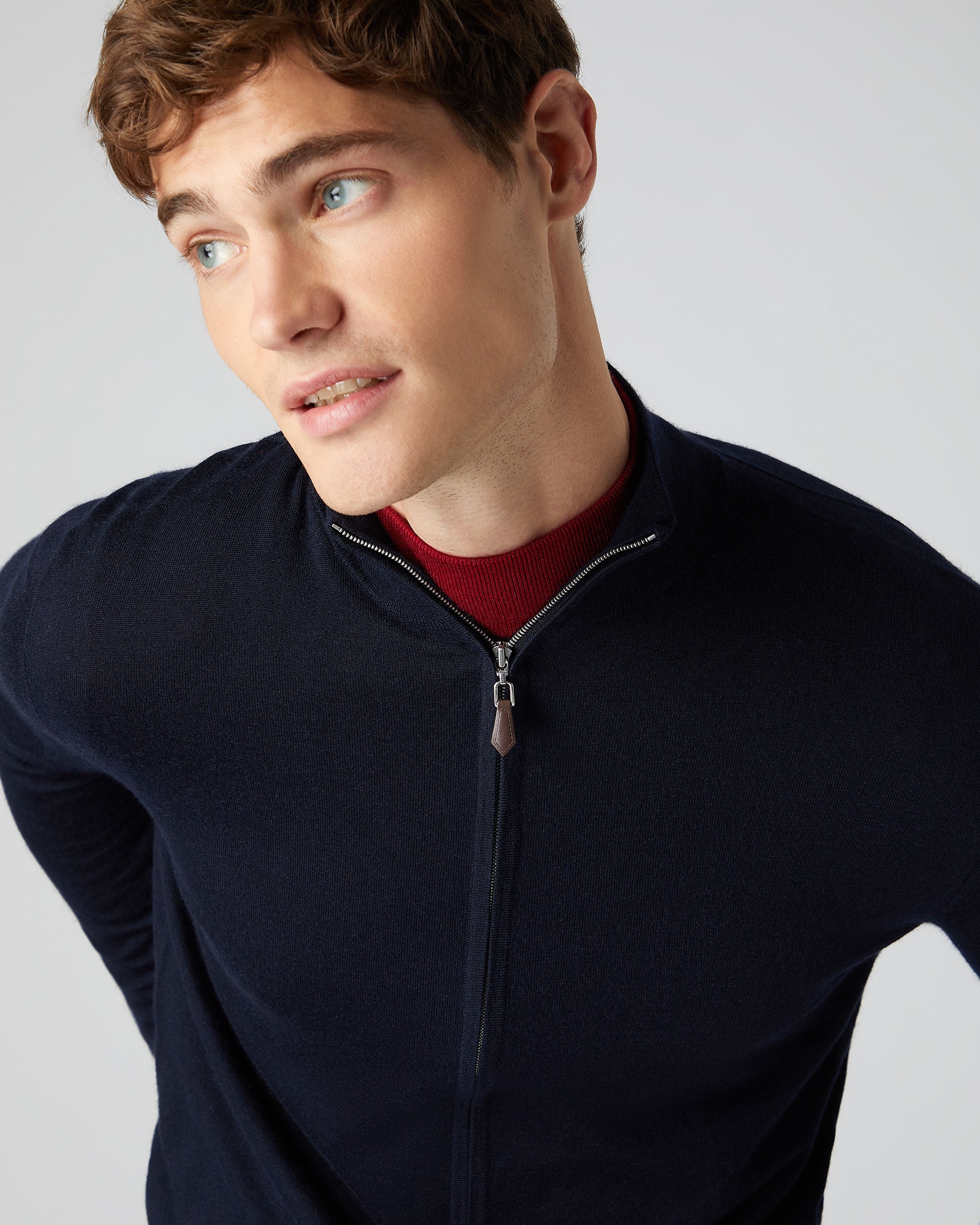 Full zip store up jumper mens