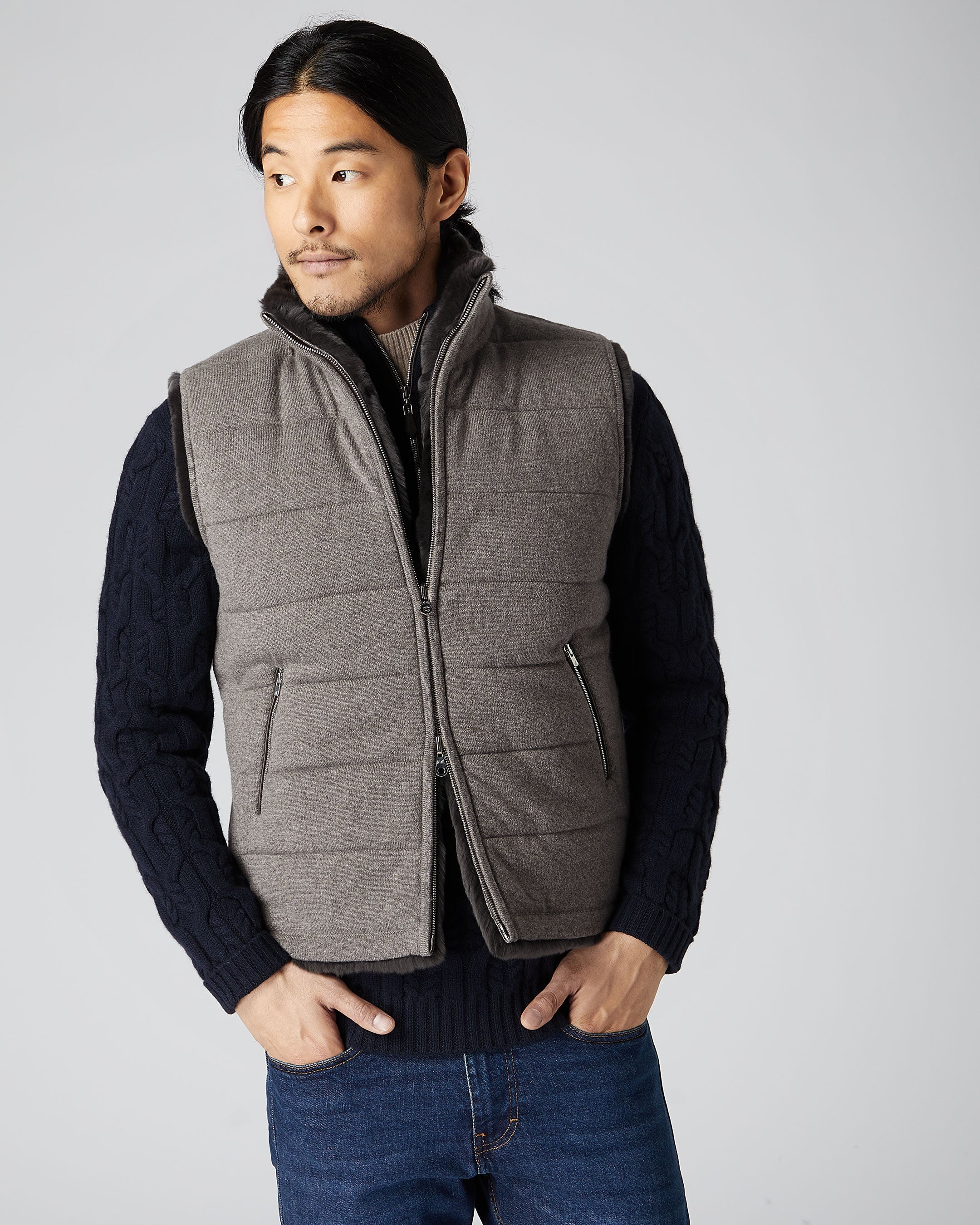 Cashmere clearance vest mens