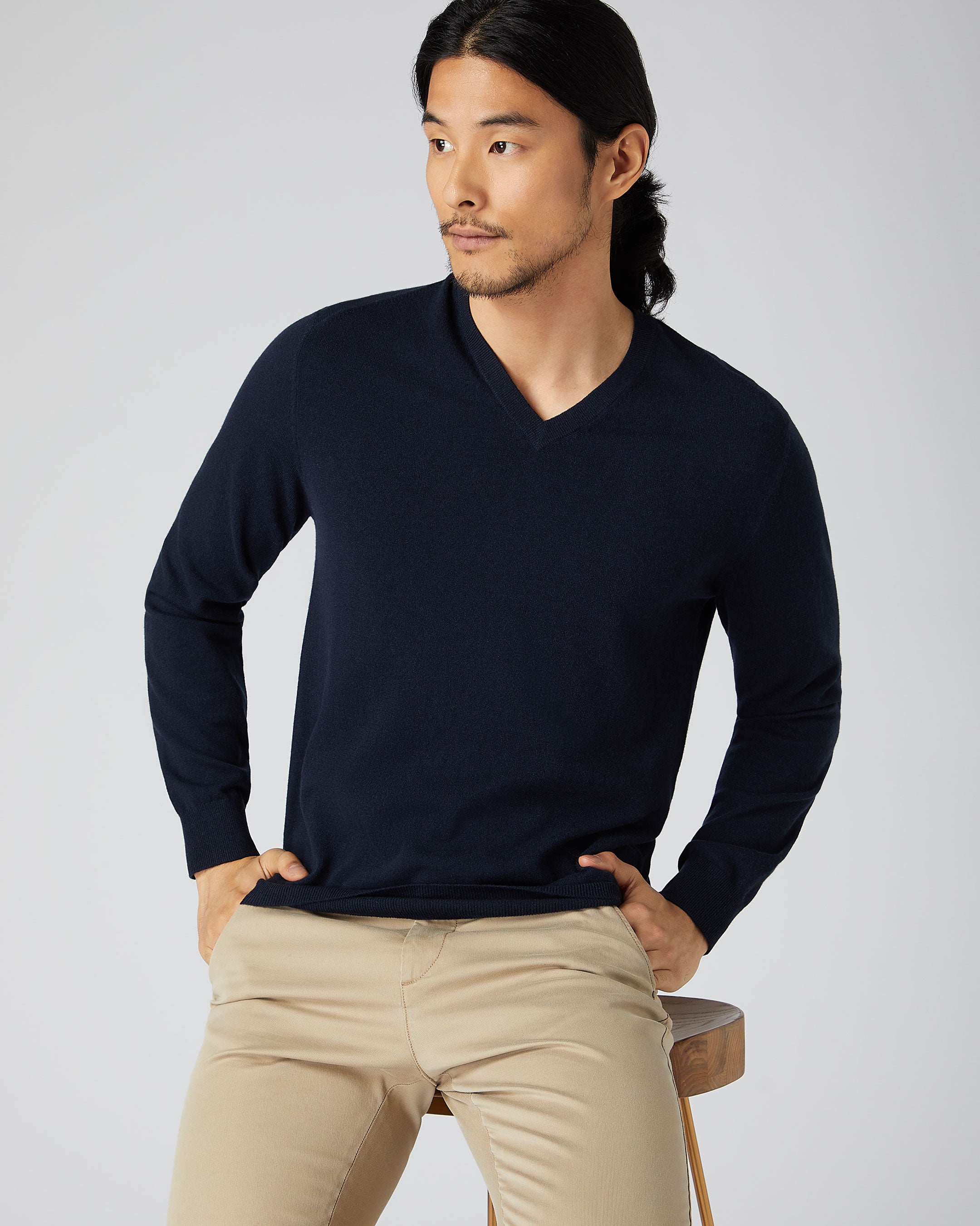 Mens navy clearance v neck sweater