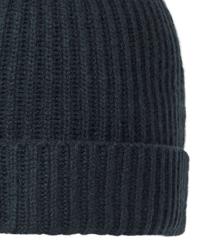 N.Peal Unisex Ribbed Cashmere Hat Grigio Blue
