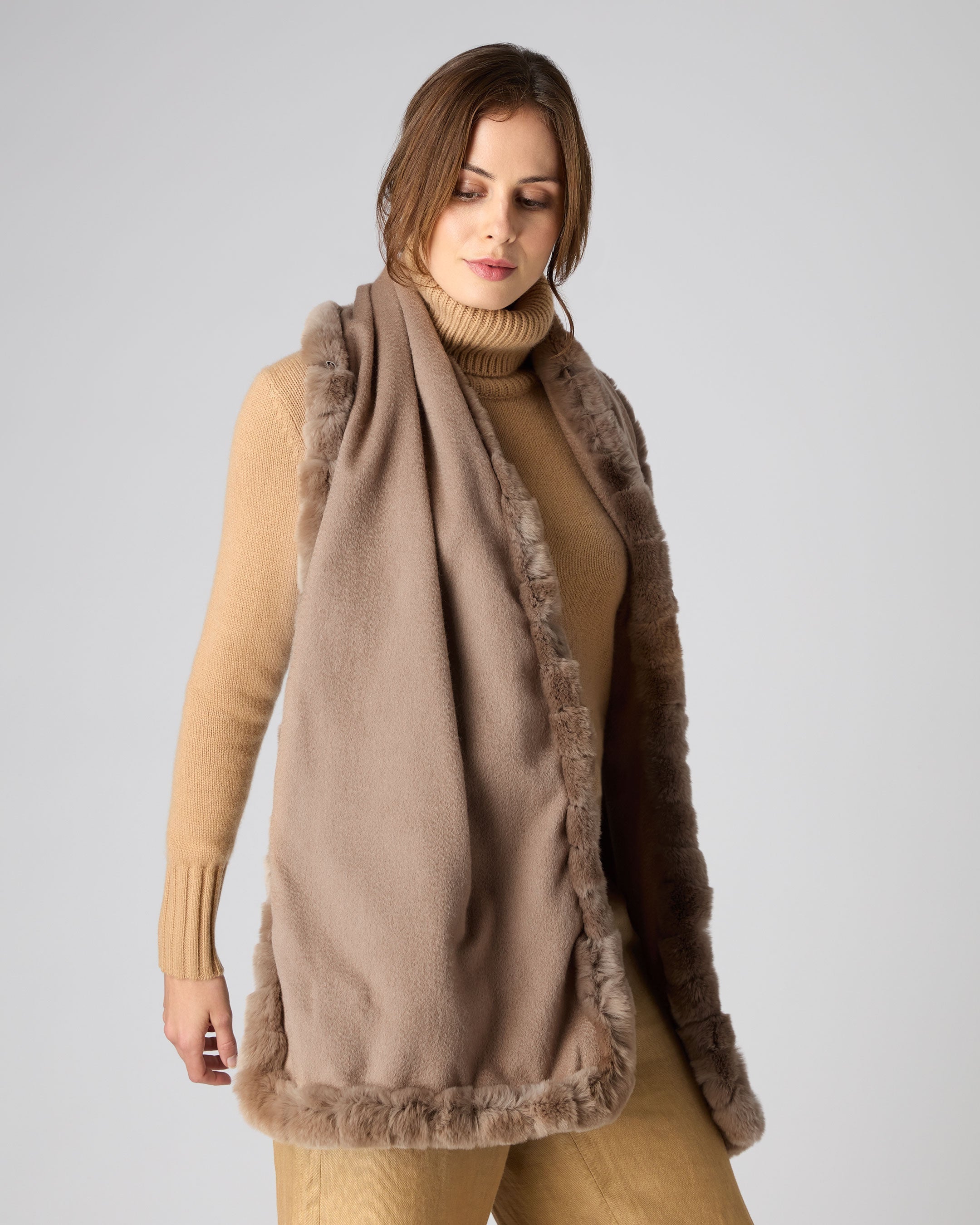 Cashmere tan clearance scarf