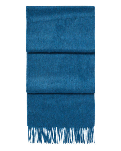 N.Peal Unisex Woven Cashmere Scarf Lagoon Blue