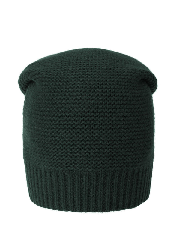 N.Peal Unisex Beanie Cashmere Hat Dark Green