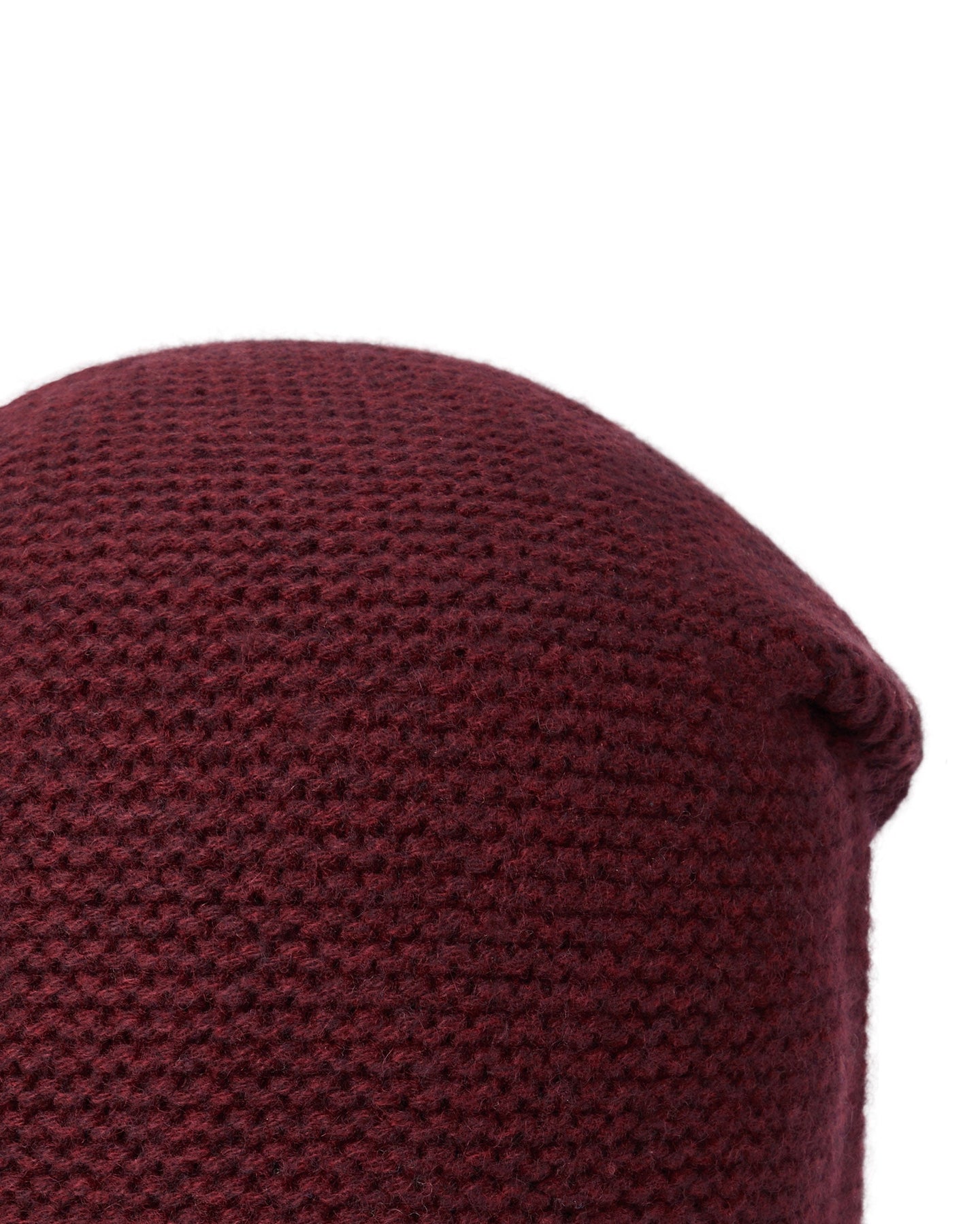 N.Peal Unisex Beanie Cashmere Hat Shiraz Melange Red