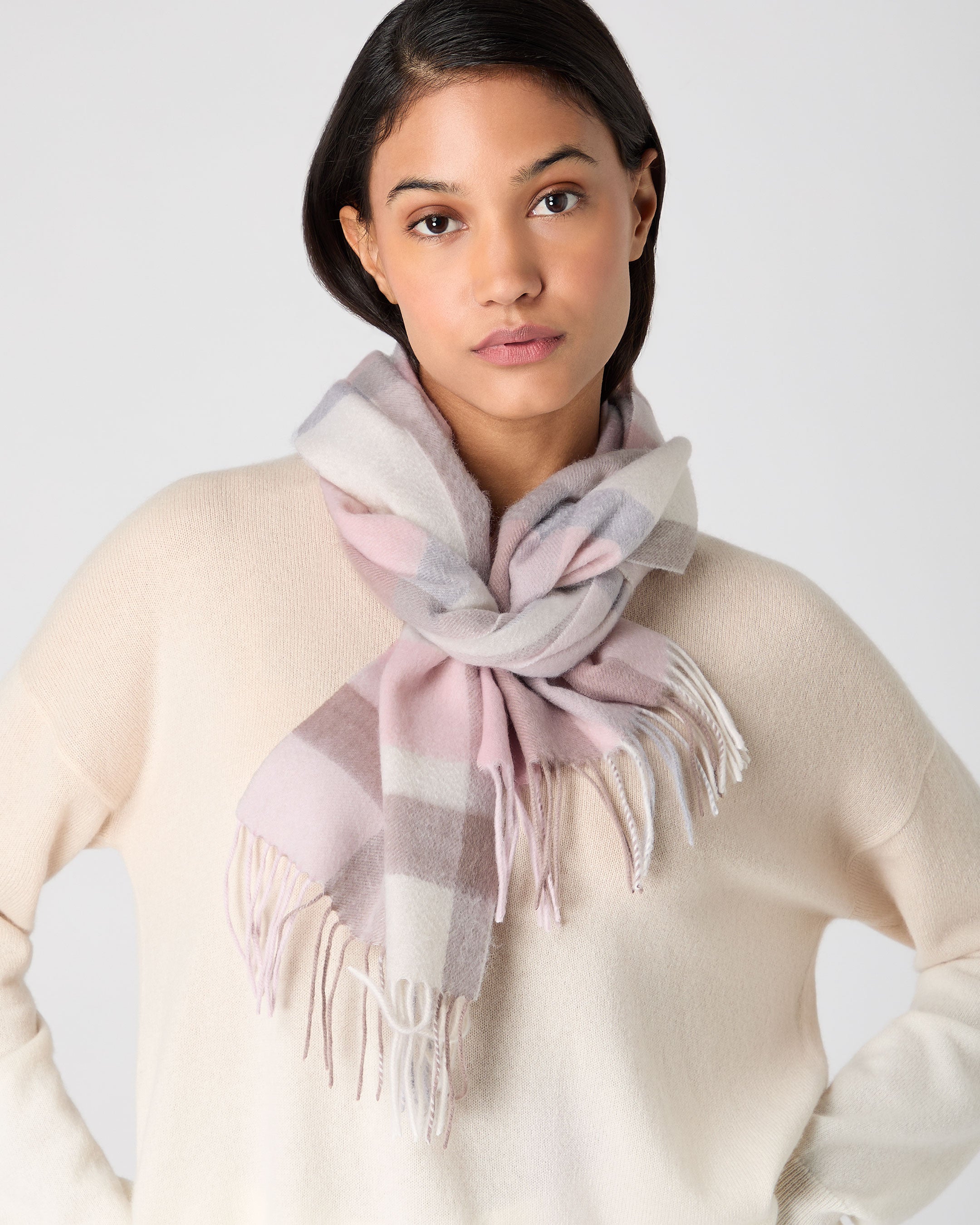 Pink on sale cashmere shawl