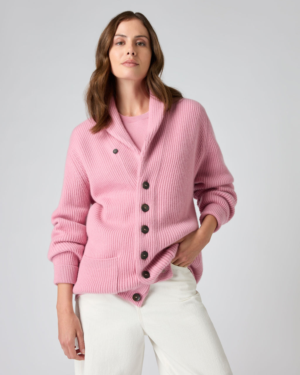 Cashmere cardigan Lululemon Pink size 8 US in Cashmere - 26674762