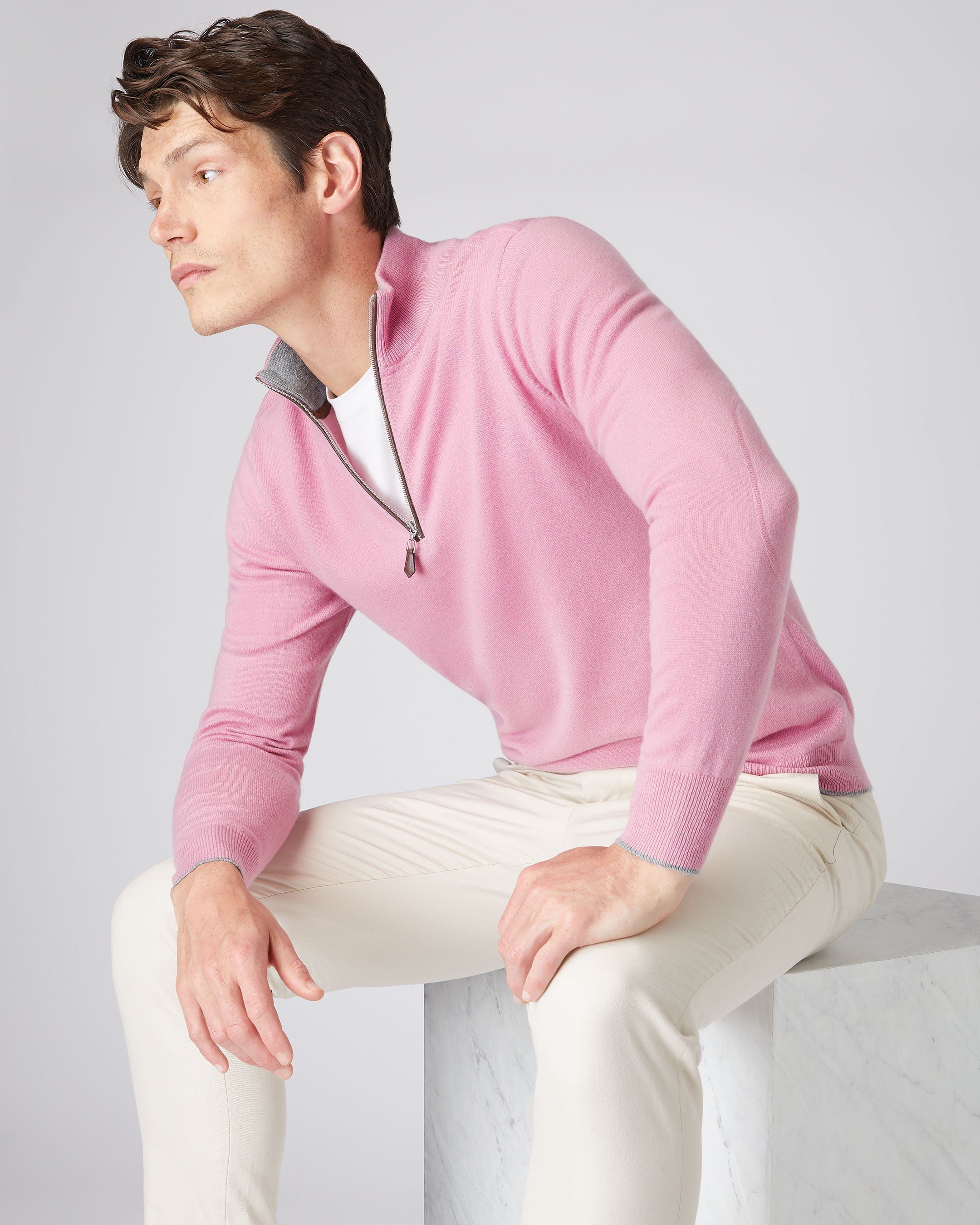 Mens hot sale pink sweater