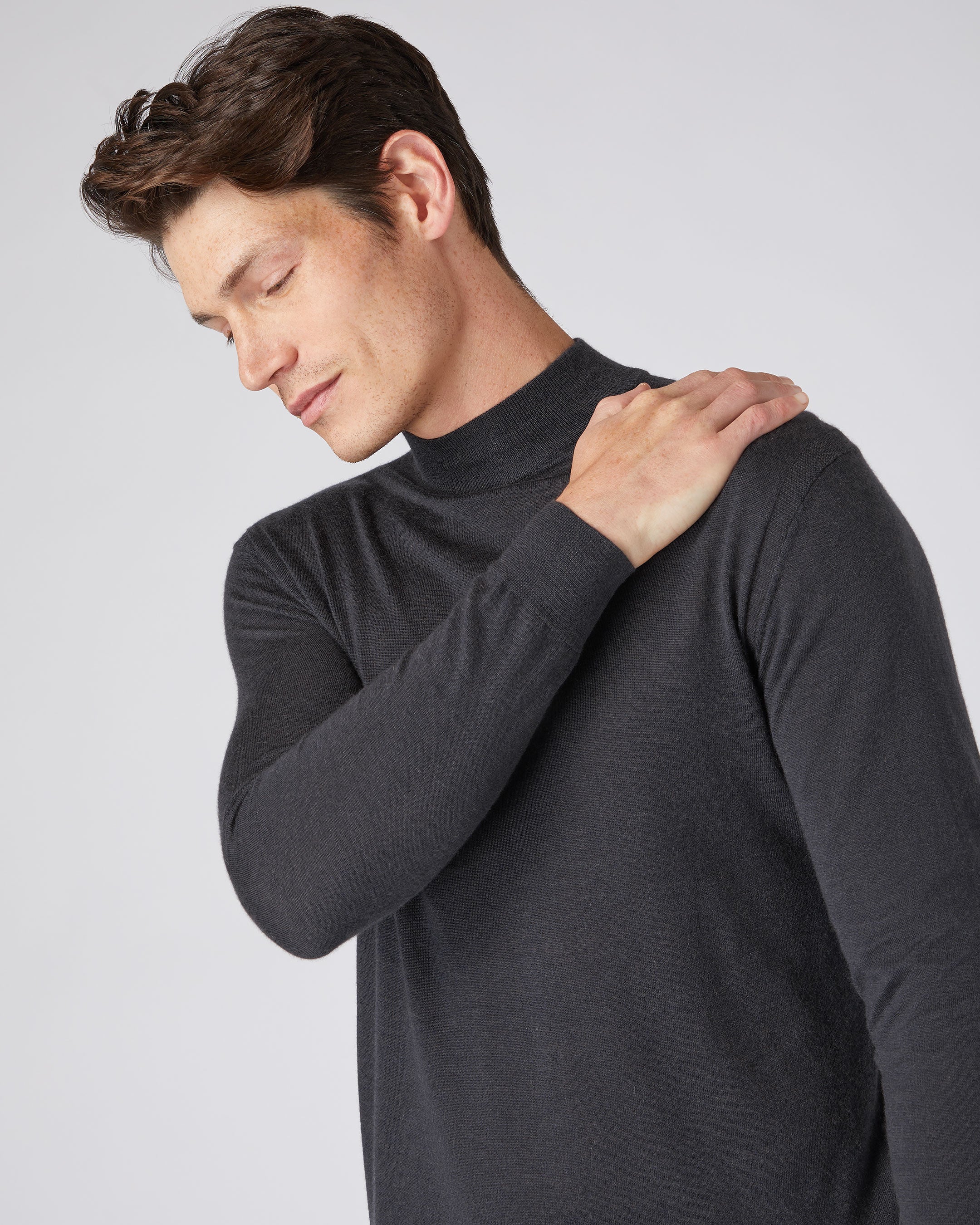 Cashmere mock outlet turtleneck