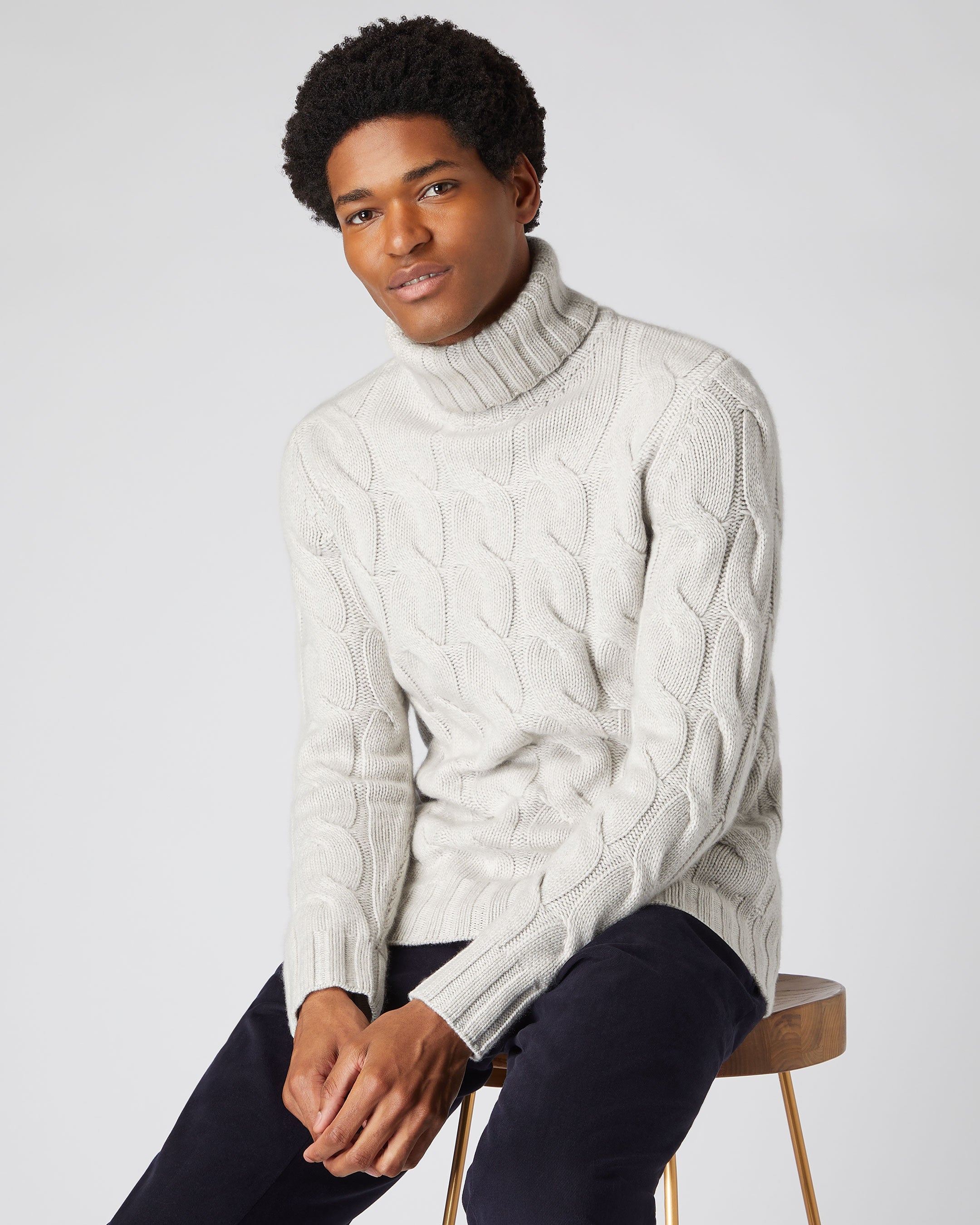 Chunky knit 2025 cashmere sweater