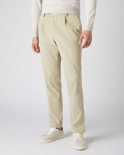N.Peal Men's Cotton Pants Sand Brown