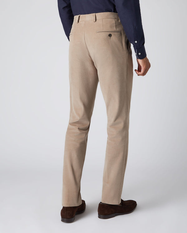 N.Peal Men's Cotton Pants Taupe Brown