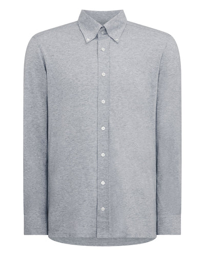 Men's Button Down Collar Shirt Grey