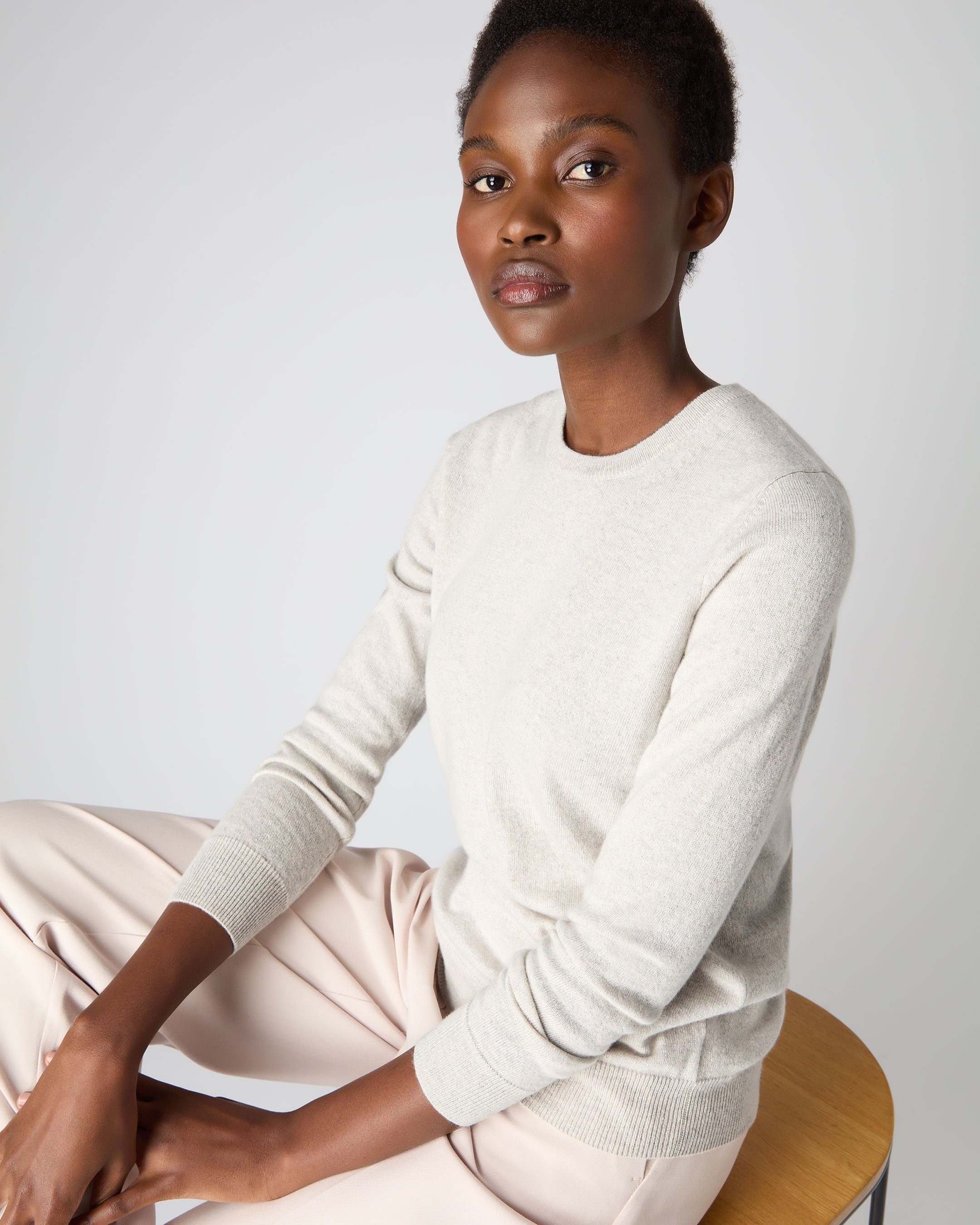 Light Gray Cashmere Sweaters Complimentary Delivery N.Peal