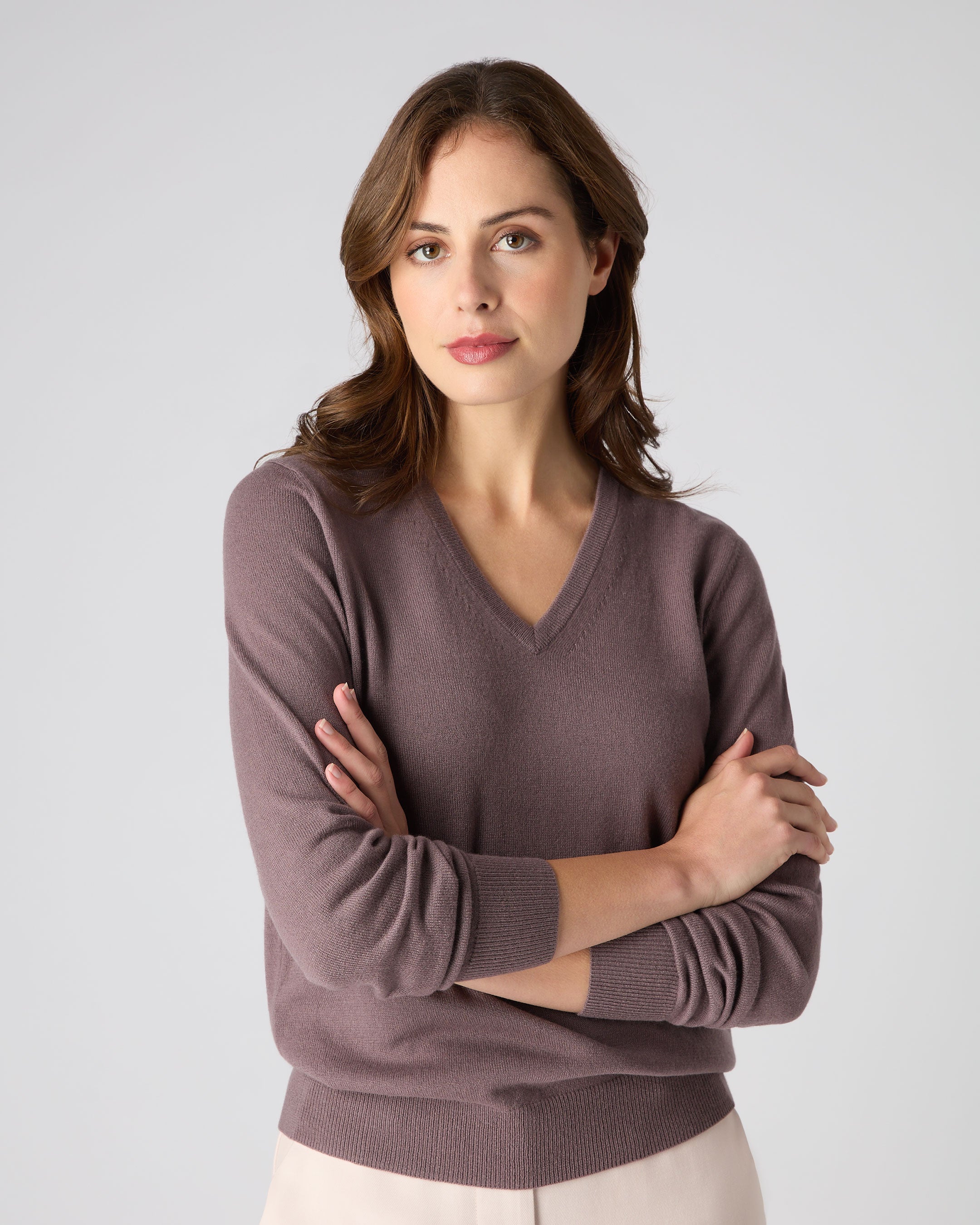 Womens purple cheap cashmere sweater