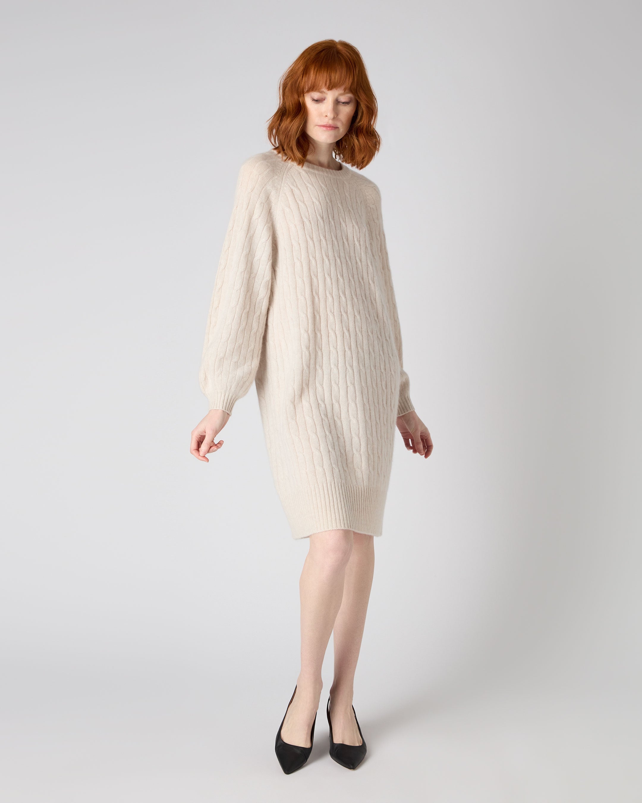 White shop cashmere dress