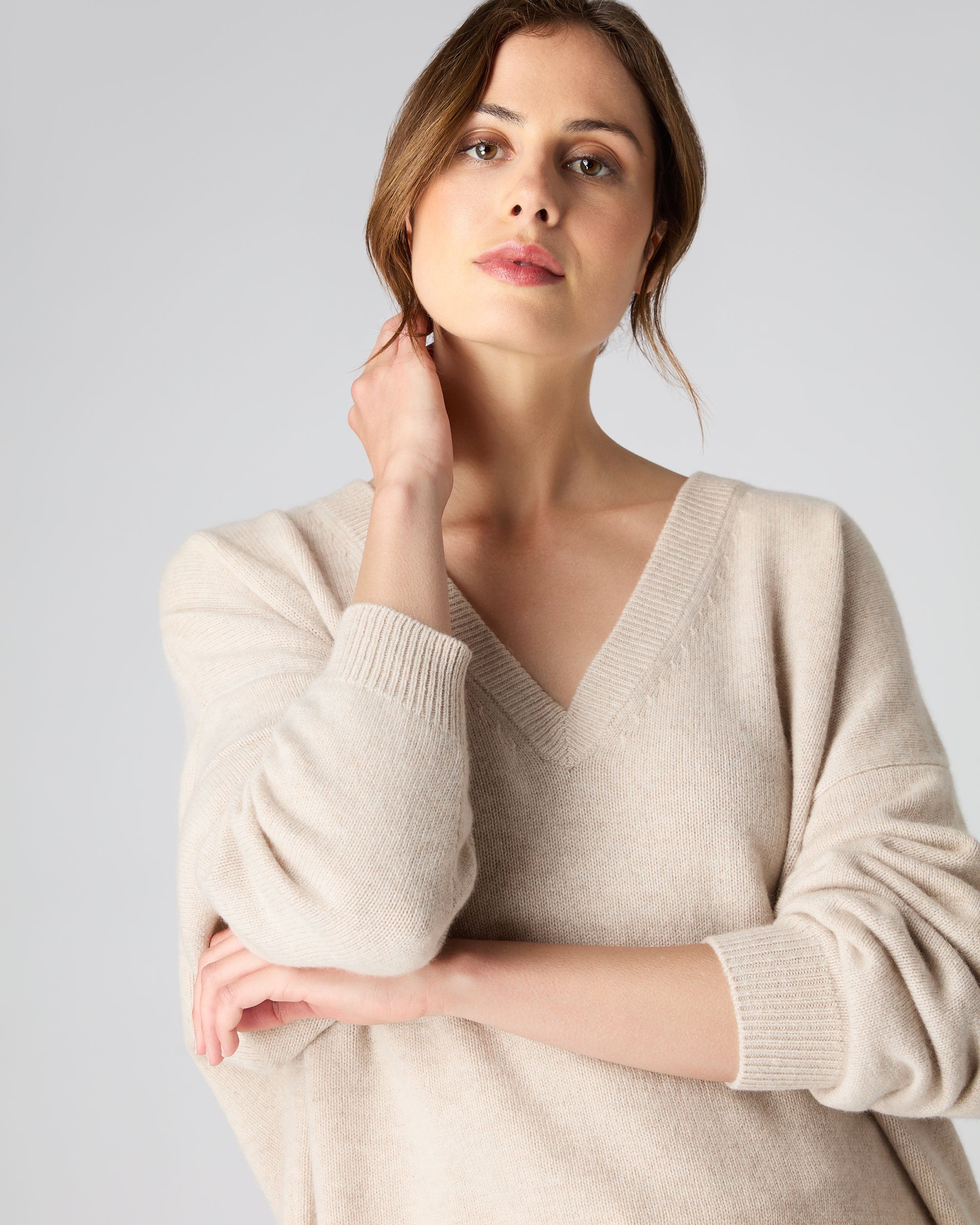 Oversize v neck outlet jumper