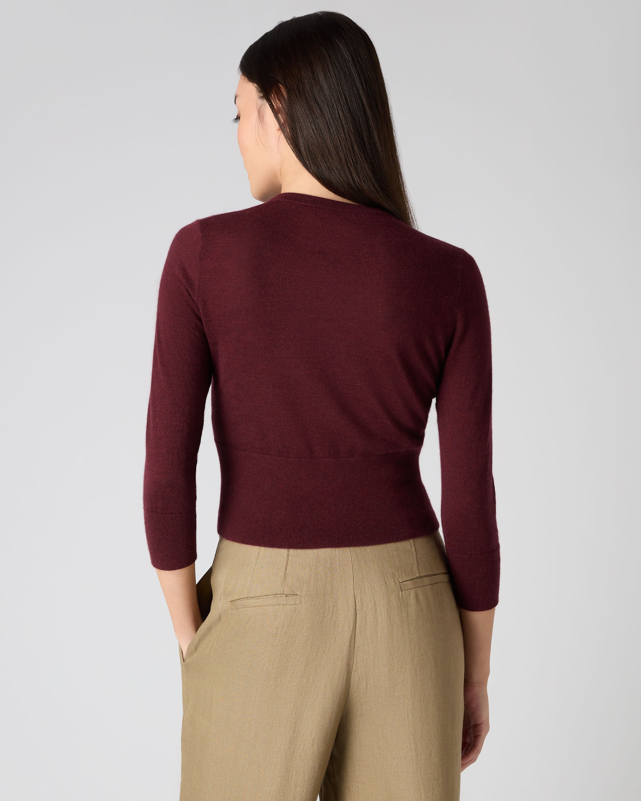 Maroon crop hot sale top sweater