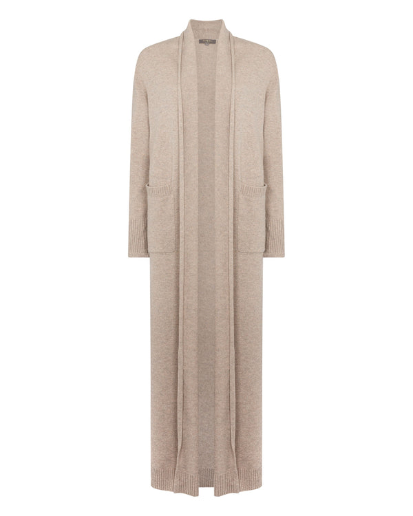 N.Peal The Peony Lim House Coat Oatmeal Brown