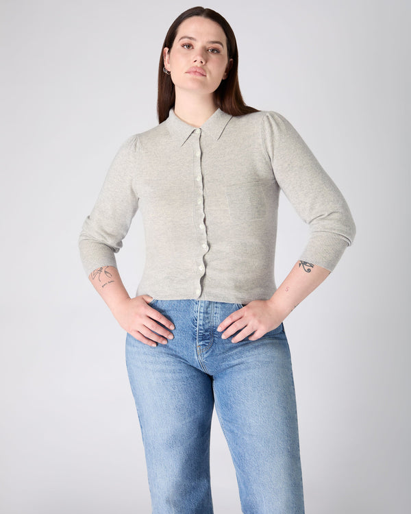 N.Peal The Peony Lim Polo Fumo Grey