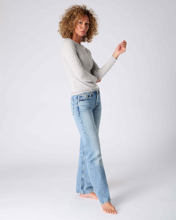 N.Peal The Peony Lim Ultimate Cardigan Fumo Grey