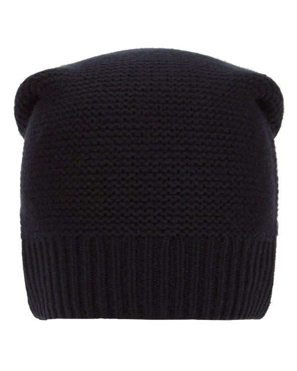 N.Peal Unisex Beanie Cashmere Hat Black