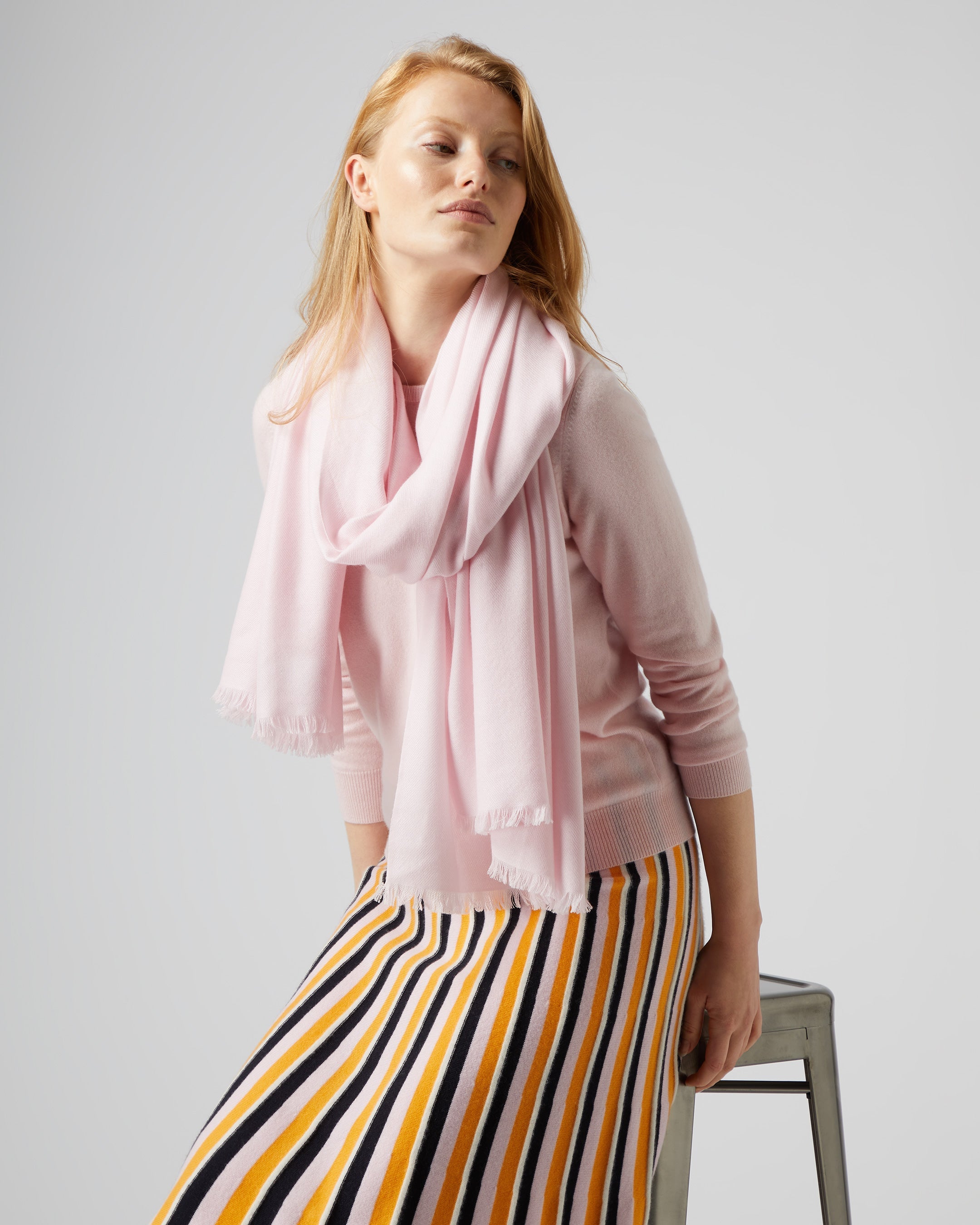 Pink cashmere shop pashmina