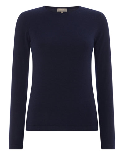 Navy blue sweater Agnes - crafted carefully of the softest 100% cashmere