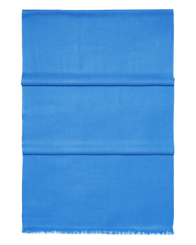 N.Peal Women's Pashmina Cashmere Stole Zanzibar Blue
