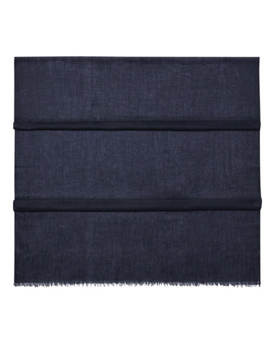 N.Peal Women's Ultrafine Pashmina Cashmere Shawl Navy Blue