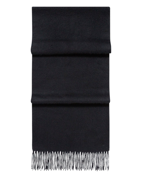Unisex Woven Cashmere Scarf Black | N.Peal