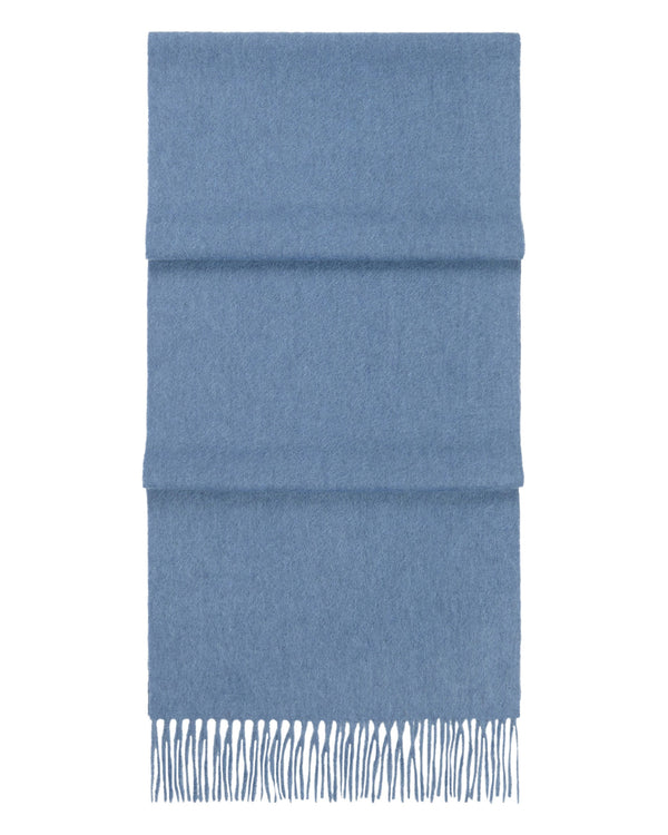 N.Peal Unisex Woven Cashmere Scarf Ocean Blue