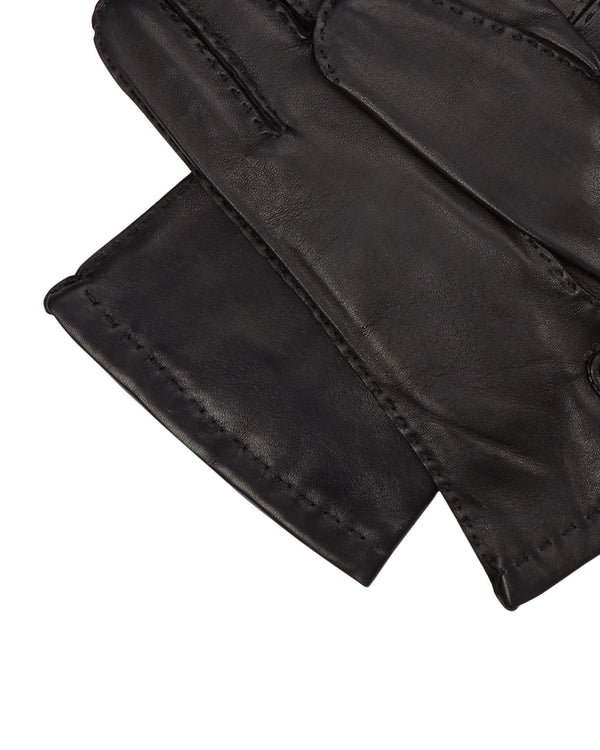 N.Peal Men's Chelsea Leather Gloves Black