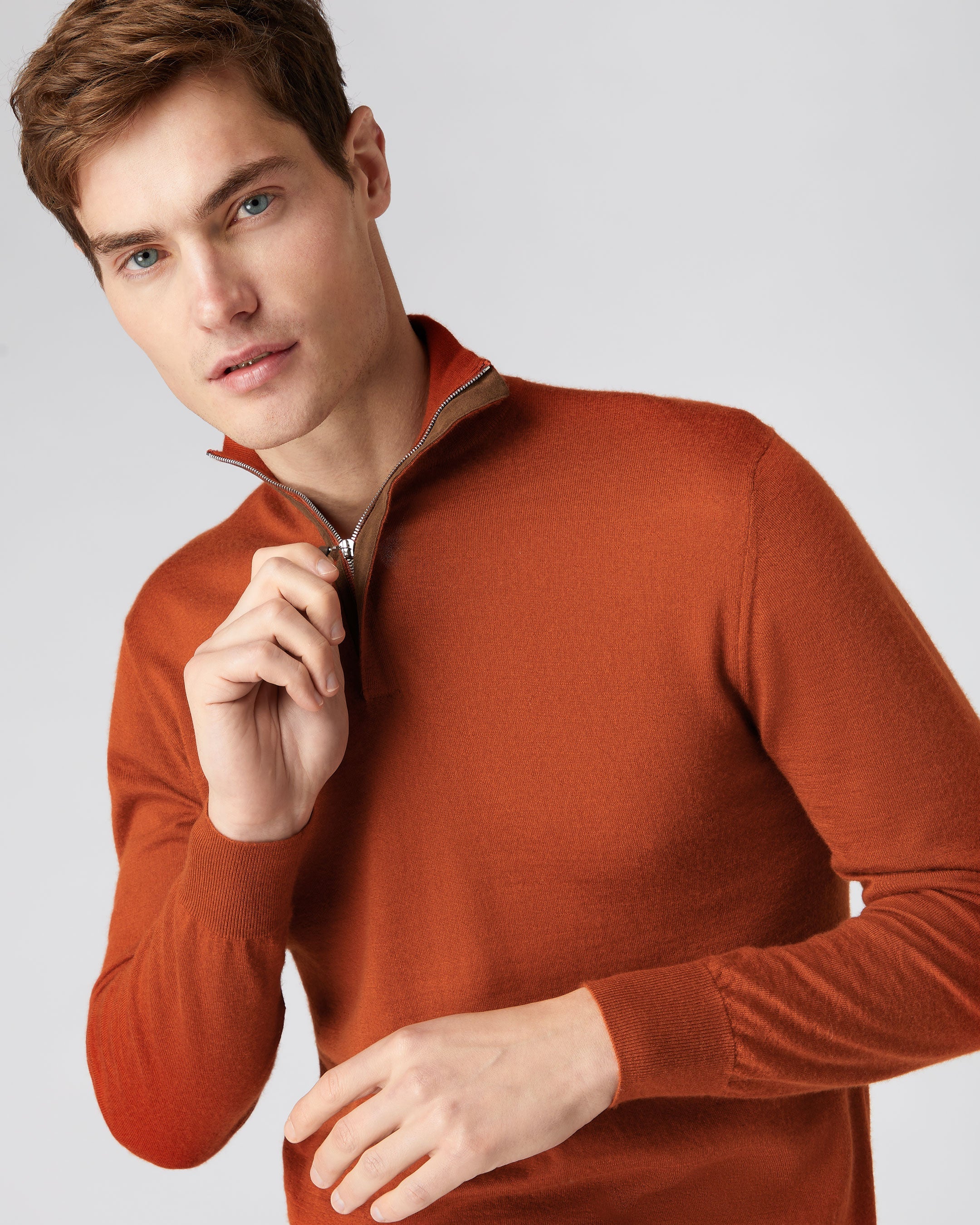 Sweater sale orange polos