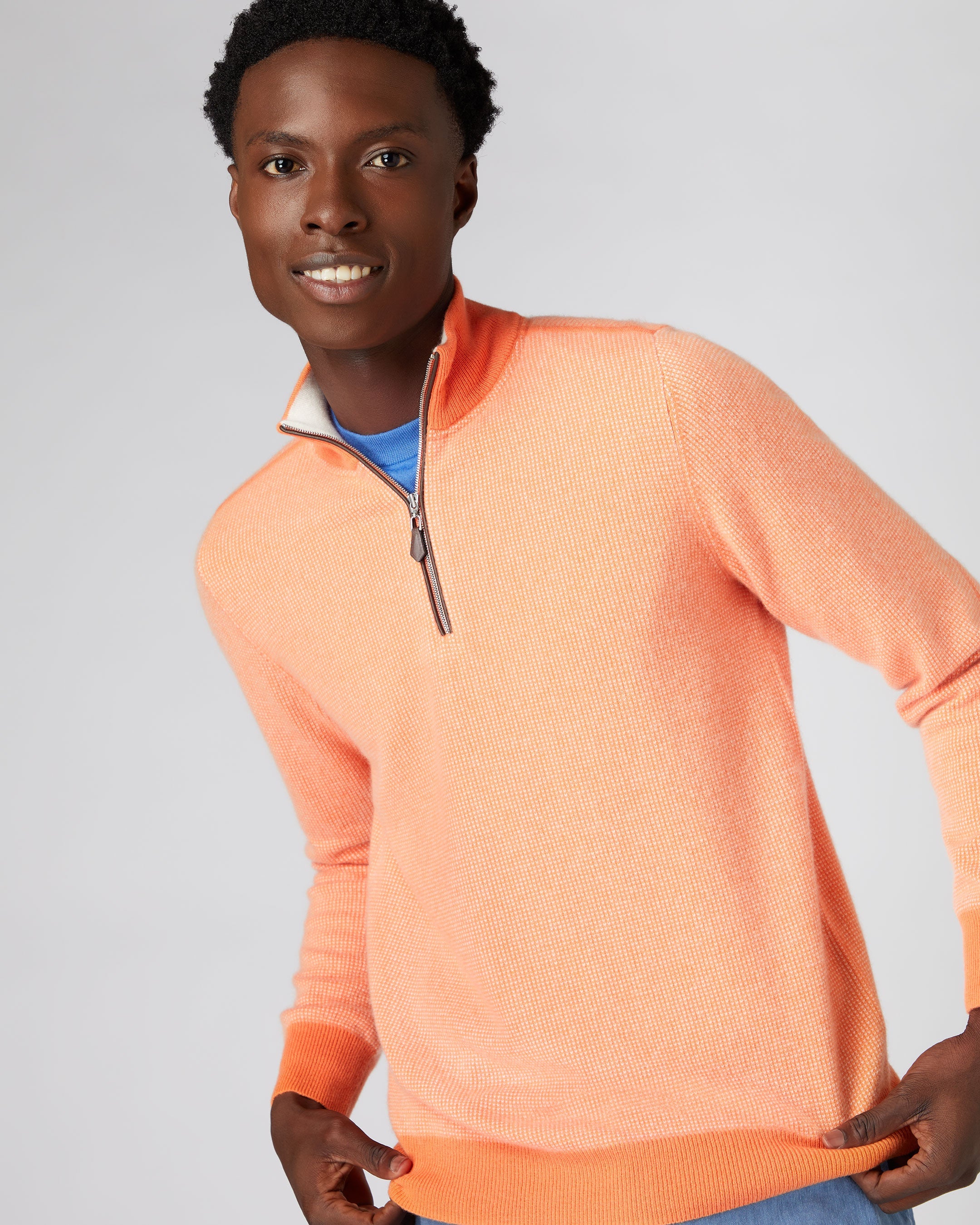 Burnt orange 2024 sweater mens