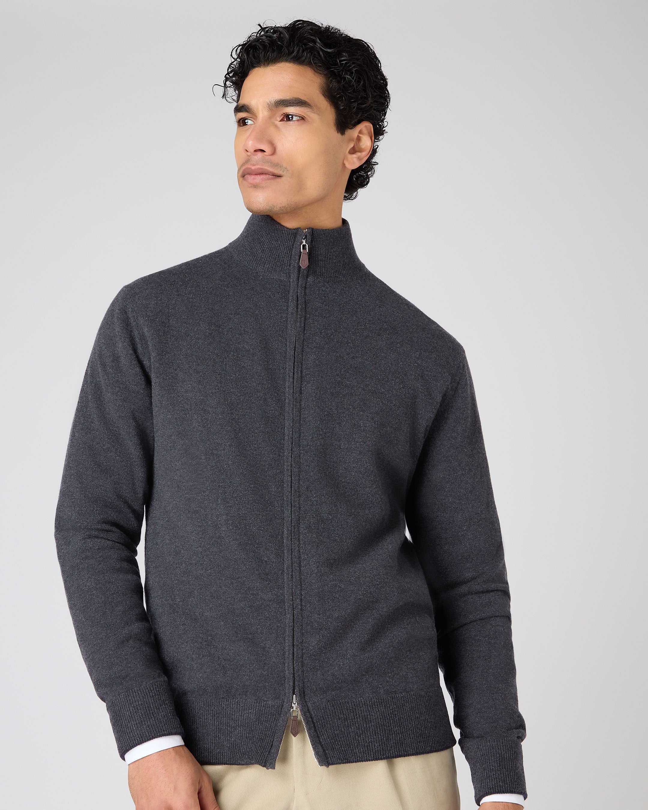 N.Peal Ladbroke cashmere hoodie - Grey