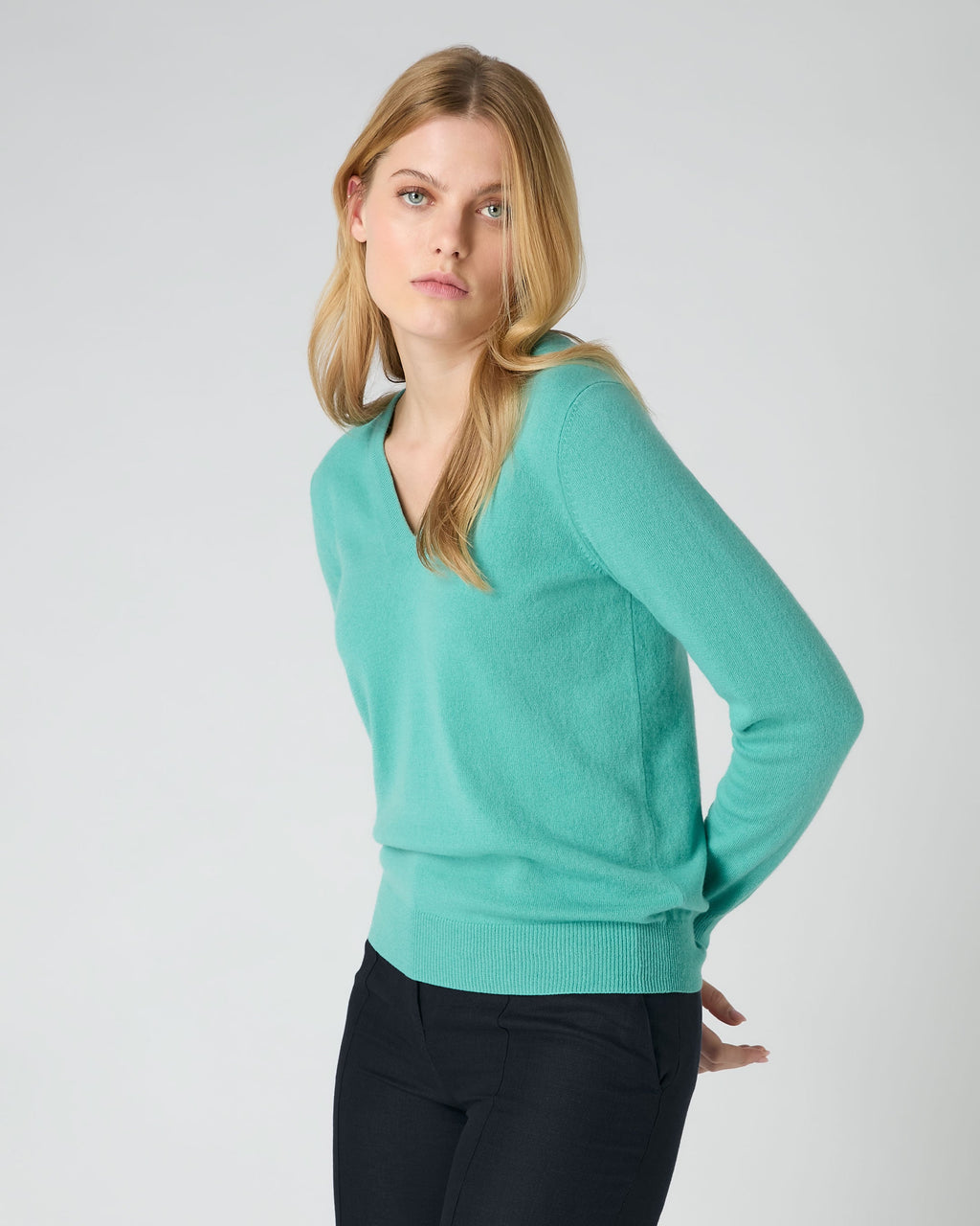 Women's V Neck Cashmere Sweaters, Free Delivery