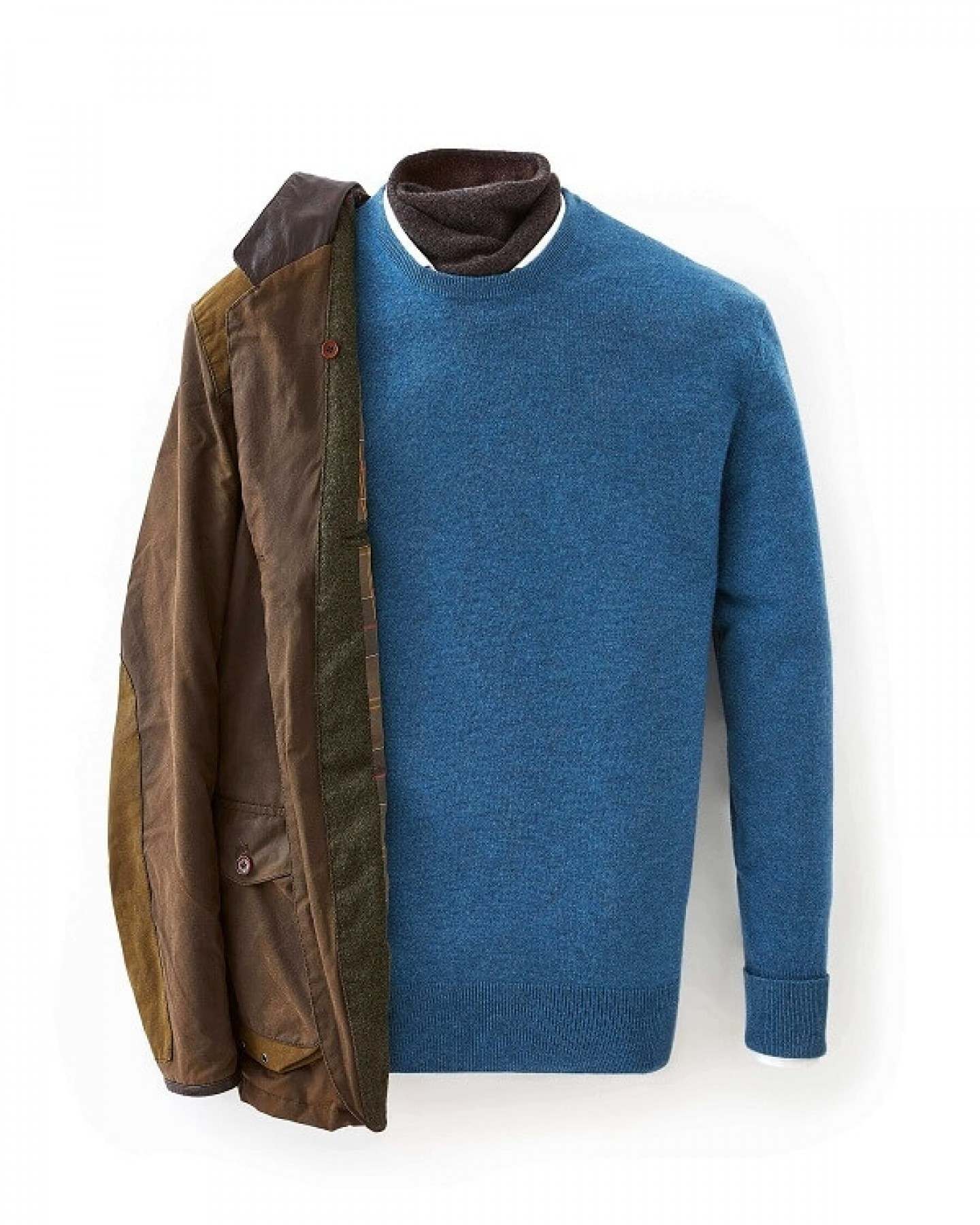 007 Herringbone Scarf Brown | N.Peal