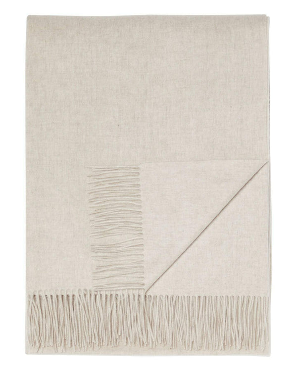 N.Peal Unisex Woven Cashmere Blanket Sand Brown
